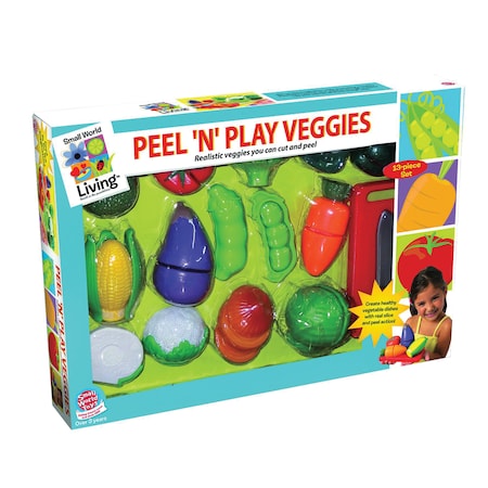 Small World Toys Small World Toys Peel N Play Vegetable Set 8630103